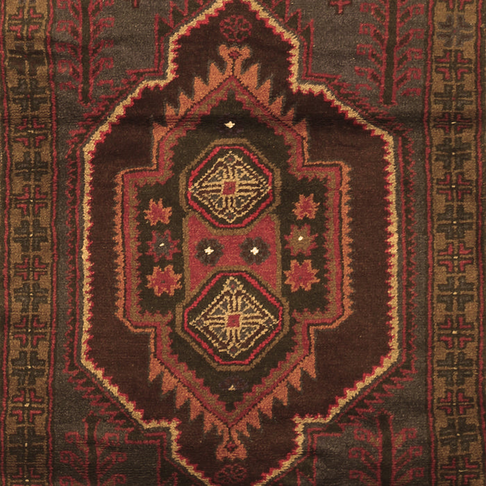 Machine Washable Persian Brown Traditional Rug, wshtr1528brn