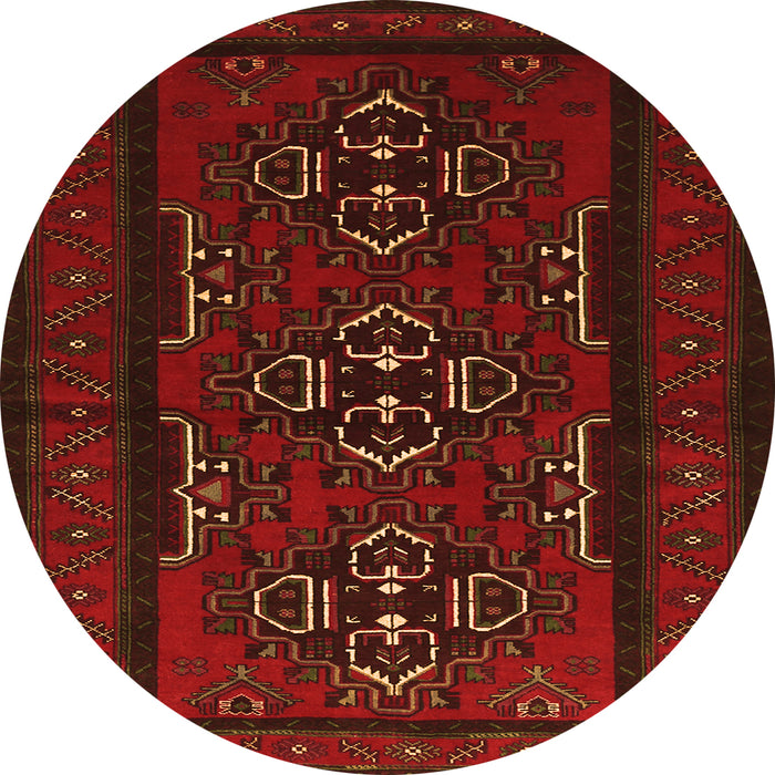 Square Persian Orange Traditional Rug, tr1529org