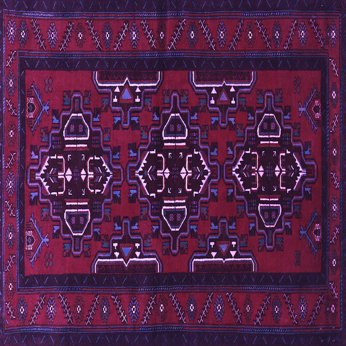 Square Machine Washable Persian Purple Traditional Area Rugs, wshtr1529pur