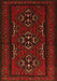 Serging Thickness of Machine Washable Persian Orange Traditional Area Rugs, wshtr1529org