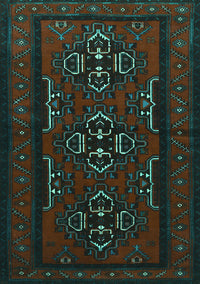 Persian Turquoise Traditional Rug, tr1529turq