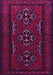 Machine Washable Persian Pink Traditional Rug, wshtr1529pnk