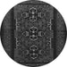 Machine Washable Persian Gray Traditional Rug, wshtr1529gry