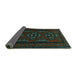 Sideview of Persian Turquoise Traditional Rug, tr1529turq