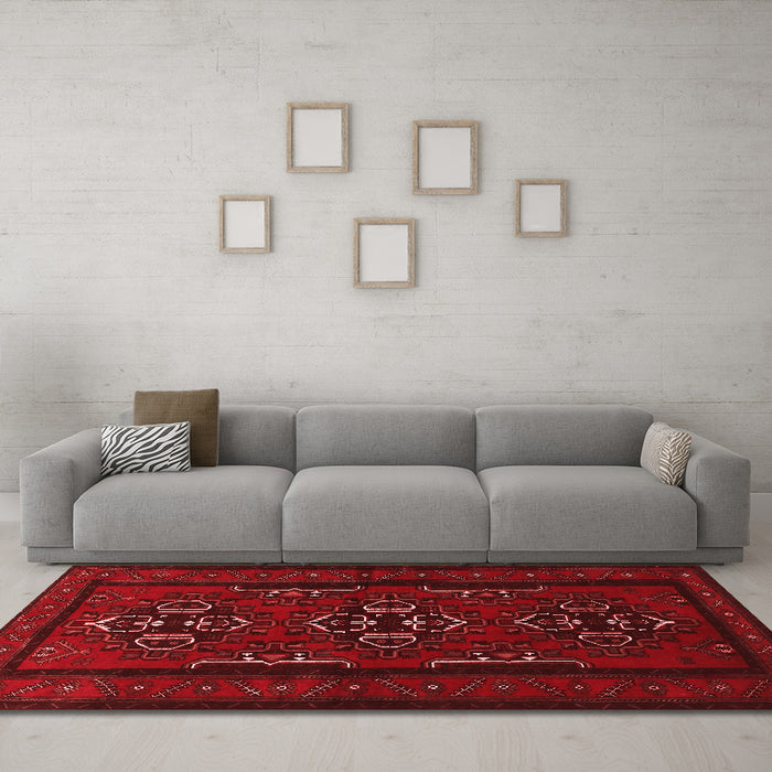 Traditional Red Washable Rugs
