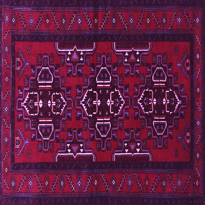 Square Machine Washable Persian Pink Traditional Rug, wshtr1529pnk