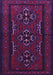 Machine Washable Persian Purple Traditional Area Rugs, wshtr1529pur