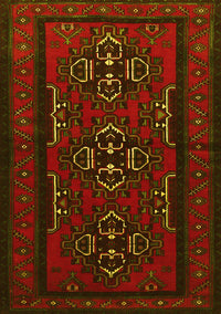 Persian Yellow Traditional Rug, tr1529yw