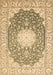 Medallion Brown Traditional Rug, tr152brn