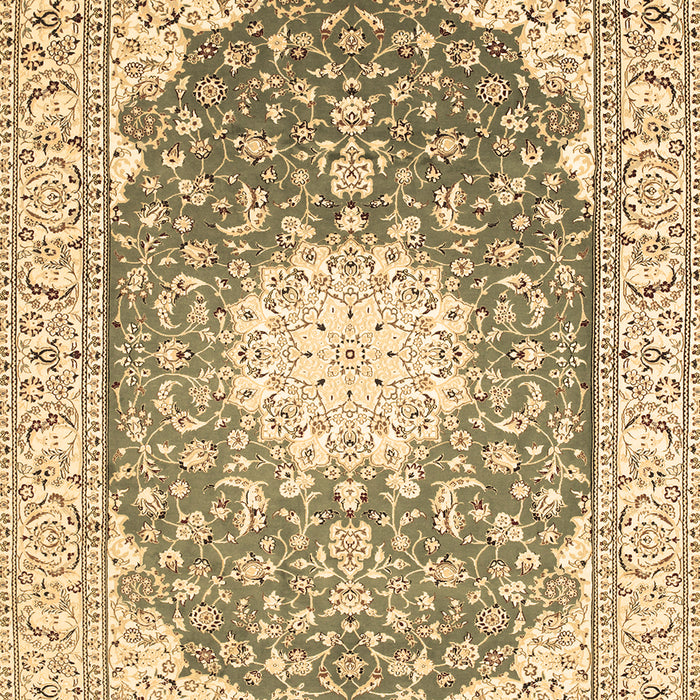 Medallion Brown Traditional Rug, tr152brn