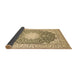 Sideview of Medallion Brown Traditional Rug, tr152brn