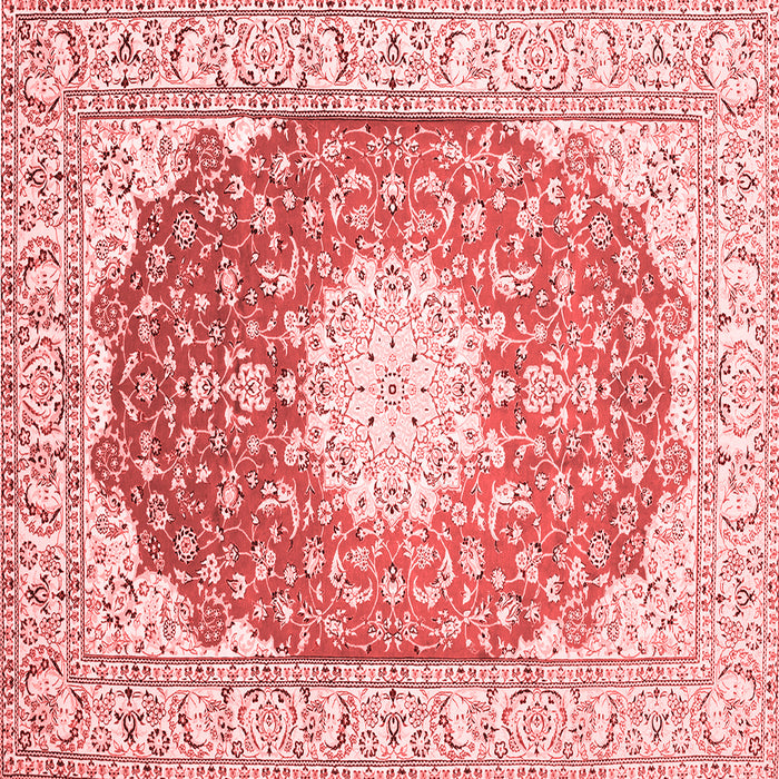 Medallion Red Traditional Rug, tr152red