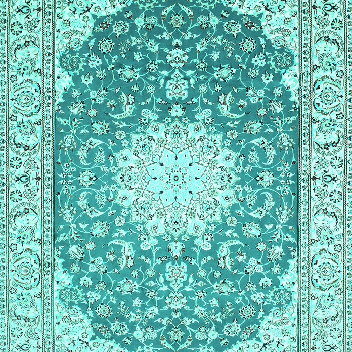 Medallion Turquoise Traditional Rug, tr152turq