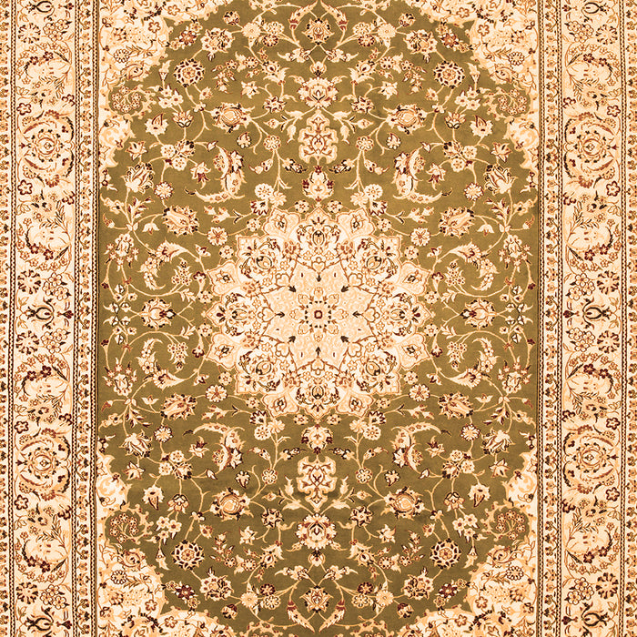 Medallion Orange Traditional Rug, tr152org