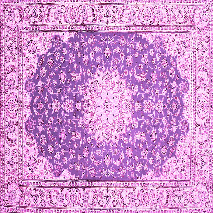 Square Medallion Pink Traditional Rug, tr152pnk