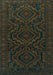 Machine Washable Persian Turquoise Traditional Area Rugs, wshtr1530turq