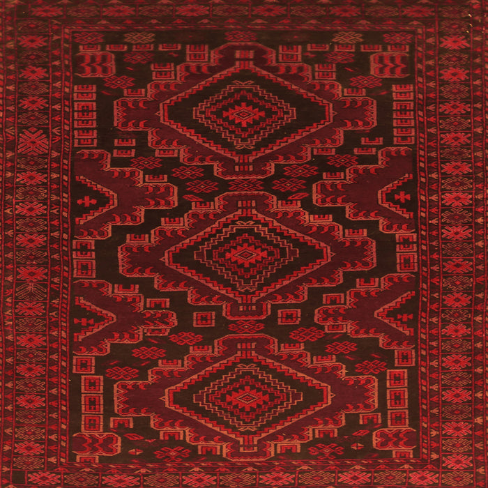 Serging Thickness of Persian Orange Traditional Rug, tr1530org