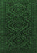 Machine Washable Persian Emerald Green Traditional Area Rugs, wshtr1530emgrn