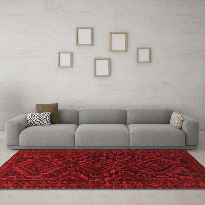 Traditional Red Washable Rugs