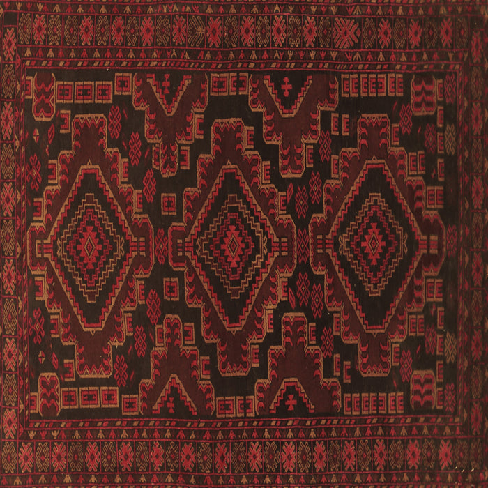 Square Machine Washable Persian Brown Traditional Rug, wshtr1530brn