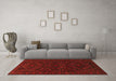 Machine Washable Persian Orange Traditional Area Rugs in a Living Room, wshtr1530org