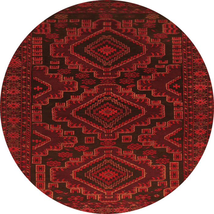 Square Persian Orange Traditional Rug, tr1530org