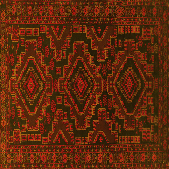 Square Machine Washable Persian Yellow Traditional Rug, wshtr1530yw