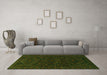 Machine Washable Persian Green Traditional Area Rugs in a Living Room,, wshtr1530grn