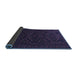 Sideview of Persian Blue Traditional Rug, tr1530blu