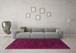 Machine Washable Persian Pink Traditional Rug in a Living Room, wshtr1530pnk