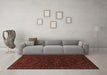 Machine Washable Persian Brown Traditional Rug in a Living Room,, wshtr1530brn