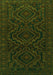 Serging Thickness of Machine Washable Persian Green Traditional Area Rugs, wshtr1530grn