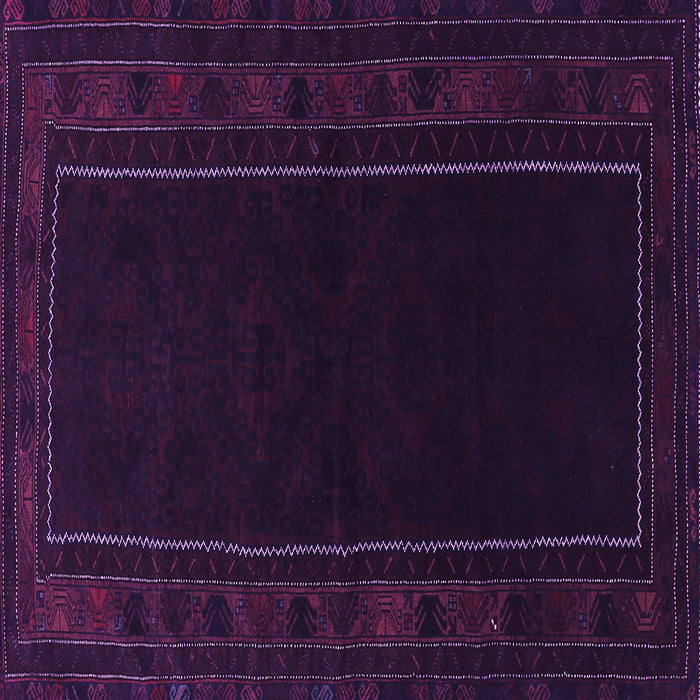 Square Machine Washable Persian Purple Traditional Area Rugs, wshtr1531pur