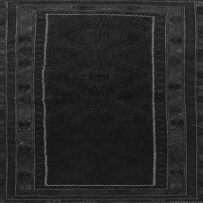 Serging Thickness of Persian Gray Traditional Rug, tr1531gry