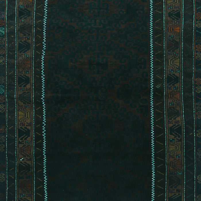 Machine Washable Persian Turquoise Traditional Area Rugs, wshtr1531turq