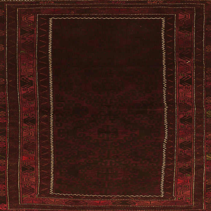 Round Machine Washable Persian Orange Traditional Area Rugs, wshtr1531org
