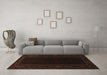 Machine Washable Persian Brown Traditional Rug in a Living Room,, wshtr1531brn