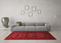 Machine Washable Persian Red Traditional Rug, wshtr1532red