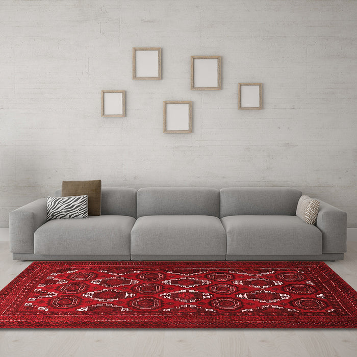 Traditional Red Washable Rugs