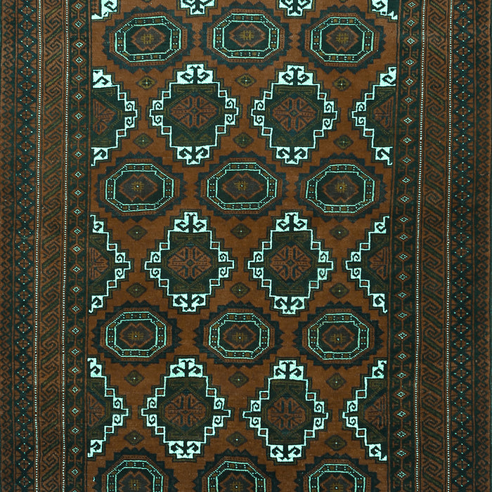 Machine Washable Persian Turquoise Traditional Area Rugs, wshtr1532turq