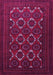 Machine Washable Persian Pink Traditional Rug, wshtr1532pnk