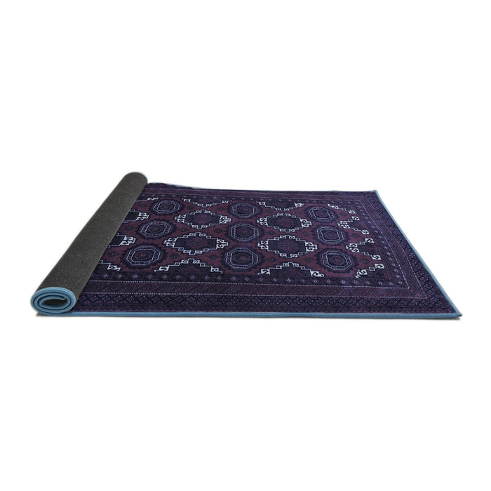 Sideview of Persian Blue Traditional Rug, tr1532blu