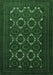 Machine Washable Persian Emerald Green Traditional Area Rugs, wshtr1532emgrn