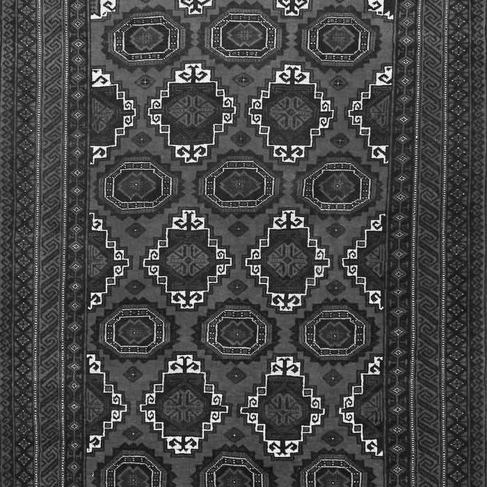 Serging Thickness of Machine Washable Persian Gray Traditional Rug, wshtr1532gry