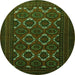 Machine Washable Persian Green Traditional Area Rugs, wshtr1532grn