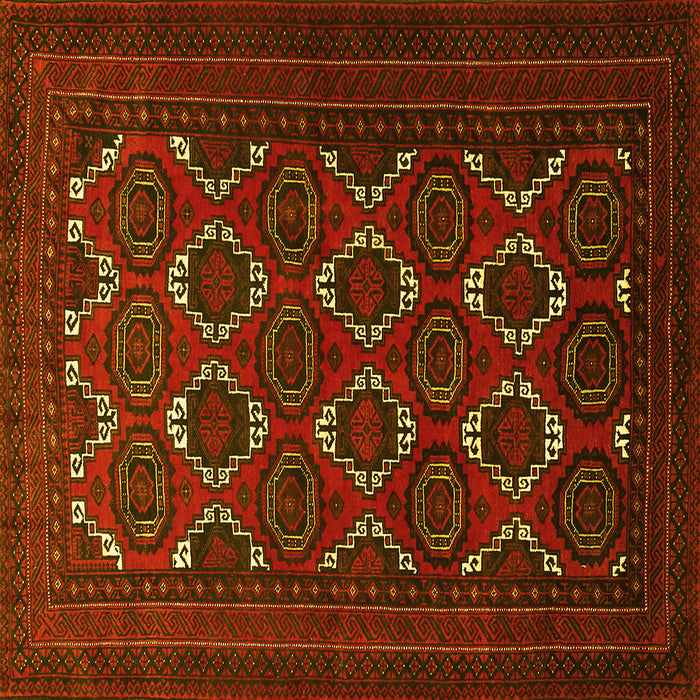 Square Persian Yellow Traditional Rug, tr1532yw