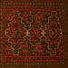 Square Persian Yellow Traditional Rug, tr1533yw