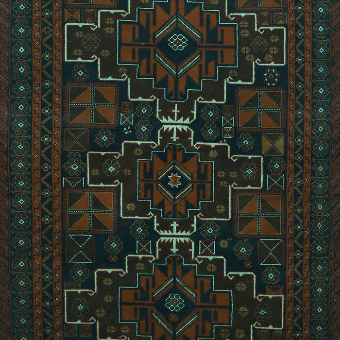 Persian Turquoise Traditional Rug, tr1533turq
