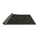 Sideview of Persian Turquoise Traditional Rug, tr1533turq