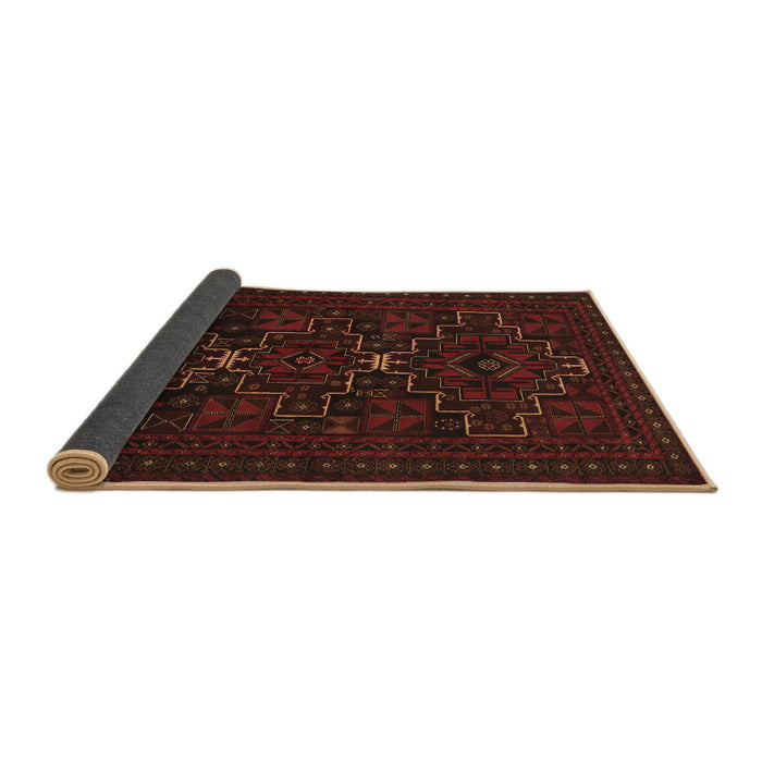 Sideview of Persian Brown Traditional Rug, tr1533brn